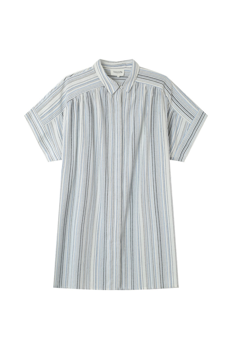 Robe Courte Implicite Bleu