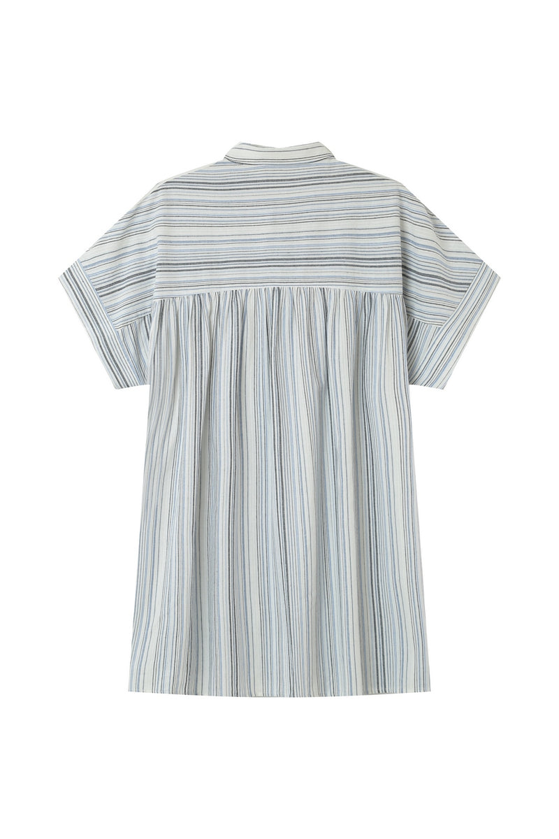 Robe Courte Implicite Bleu