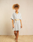 Robe Courte Implicite Bleu