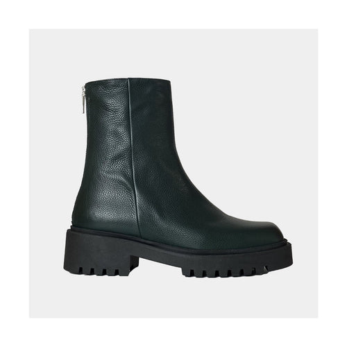 Boots Clio Tuil Imprime - Cuir Graine Vert