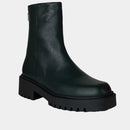 Boots Clio Tuil Imprime - Cuir Graine Vert