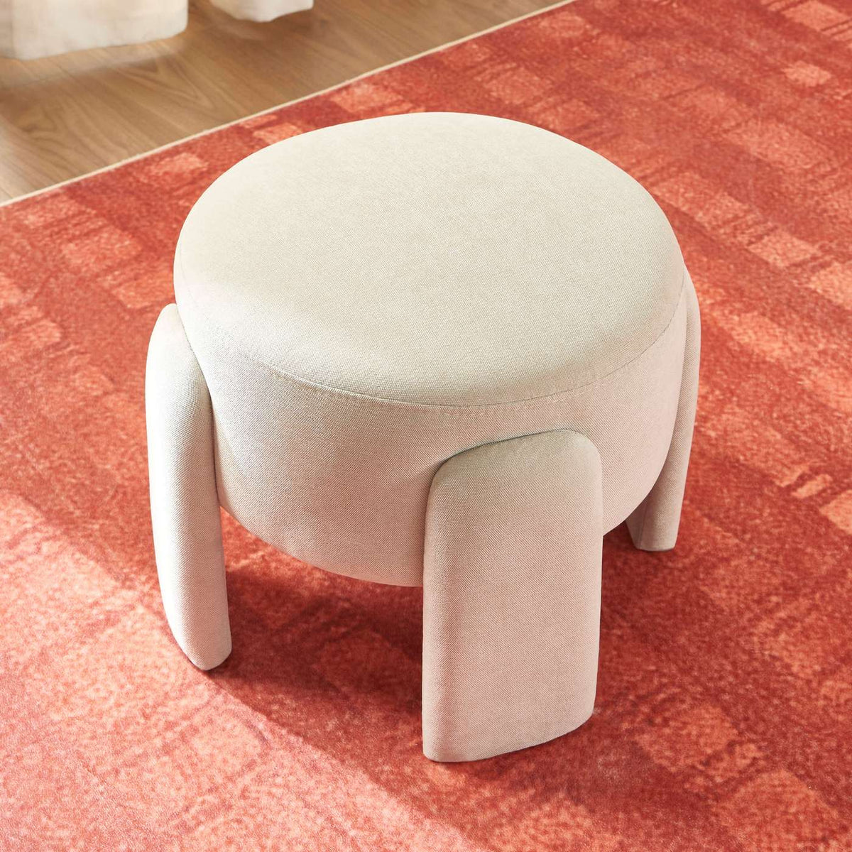 Ina - Pouf - Tessuto - Beige