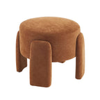 Ina - Pouf - Tessuto - Marrone
