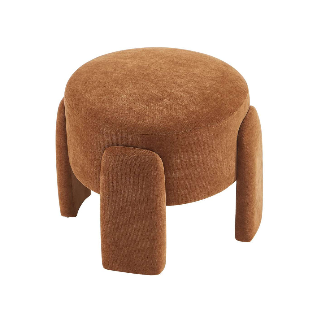 Ina - Pouf - Tessuto - Marrone