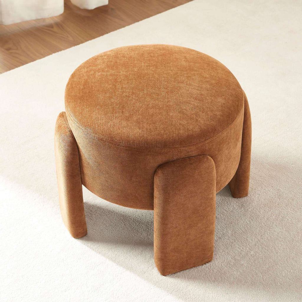Ina - Pouf - Tessuto - Marrone