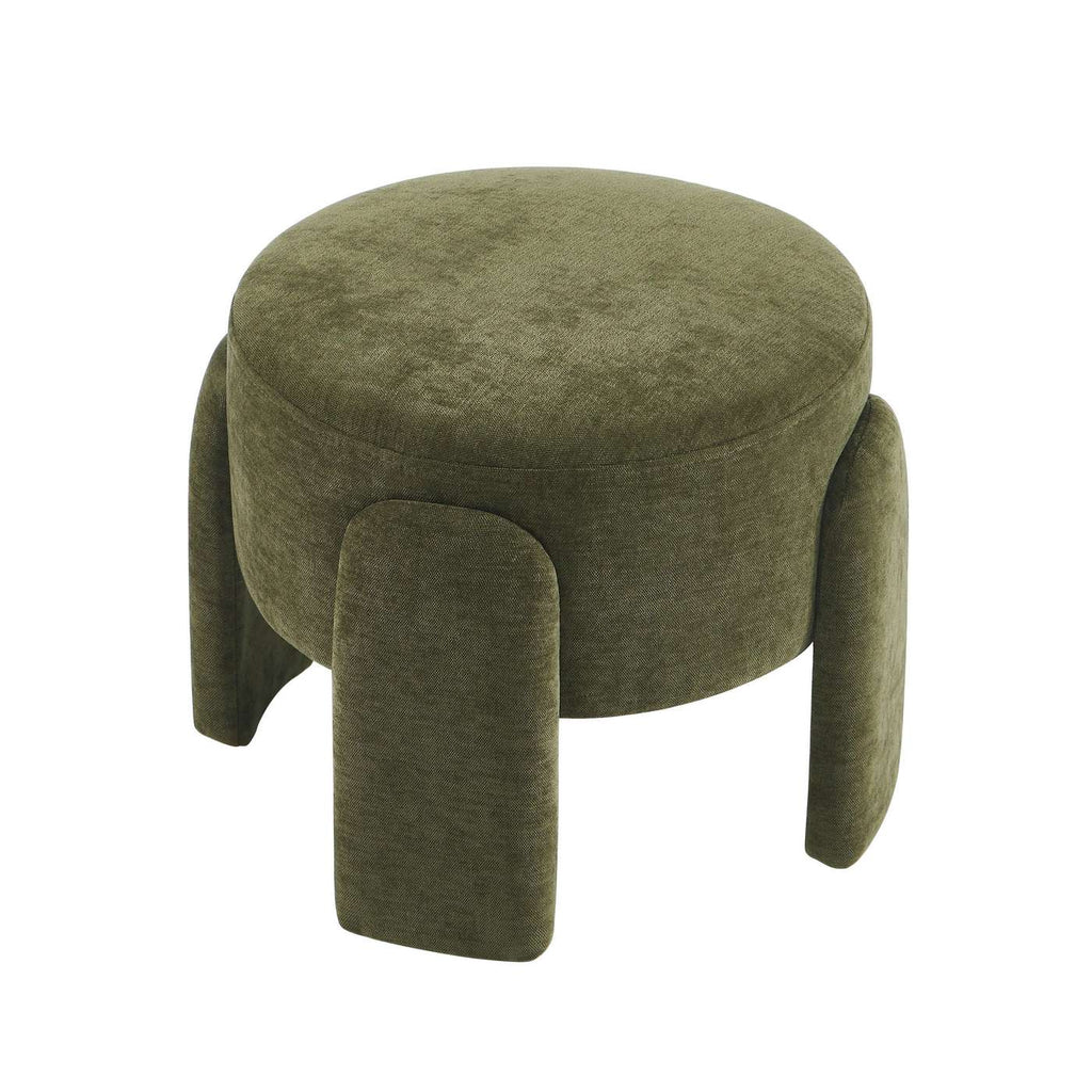 Ina - Pouf - Tessuto - Verde