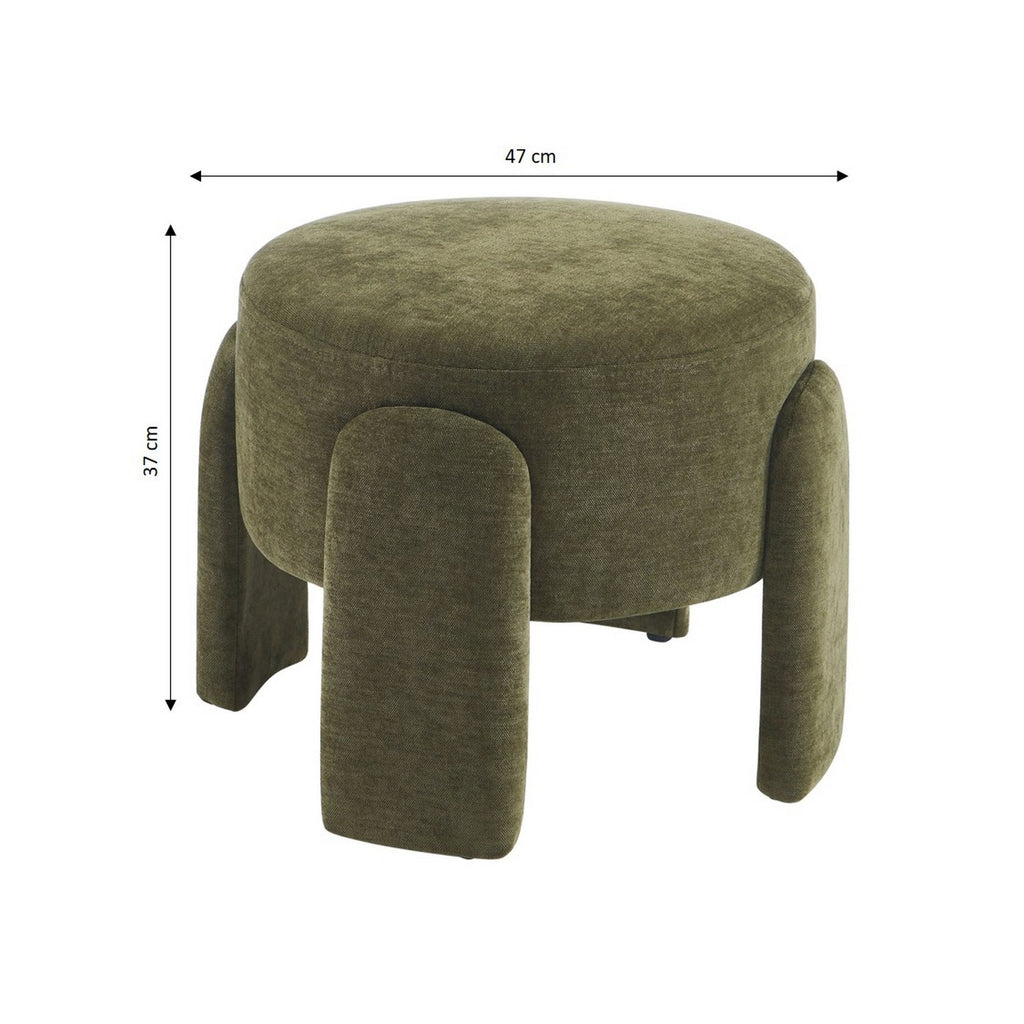 Ina - Pouf - Tessuto - Verde