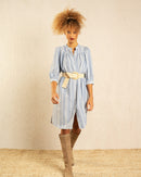 Robe Mi-Longue Indice Bleu