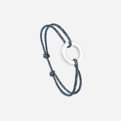 Bracelet Inertie - Bleu Marine Pailleté