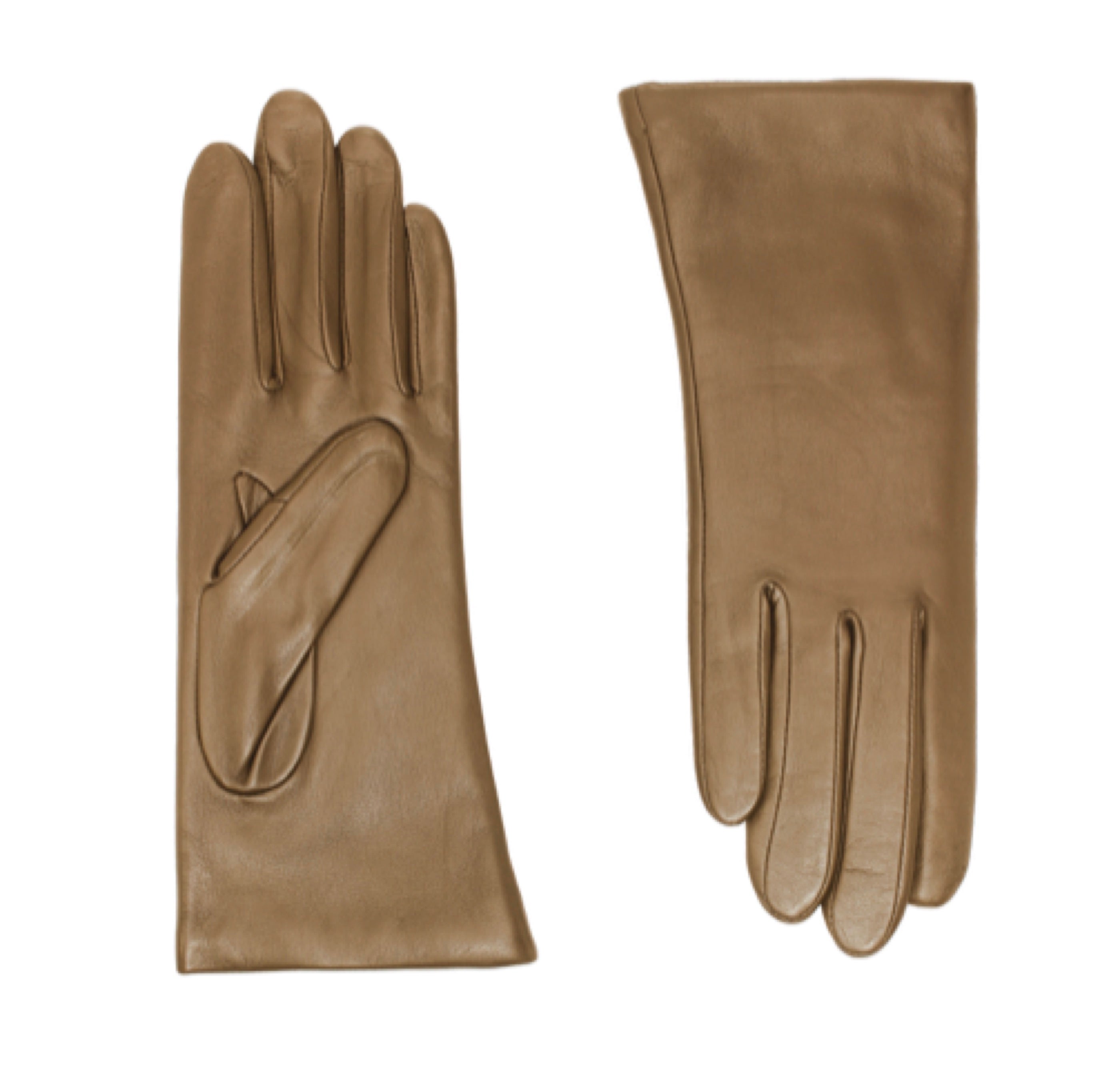 Gants Ines - Taupe - Doublure Soie - Femme