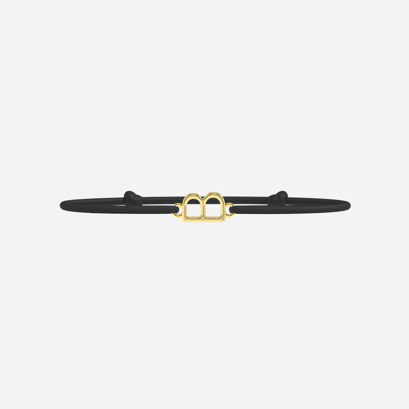 Bracelet B - Doré - Noir