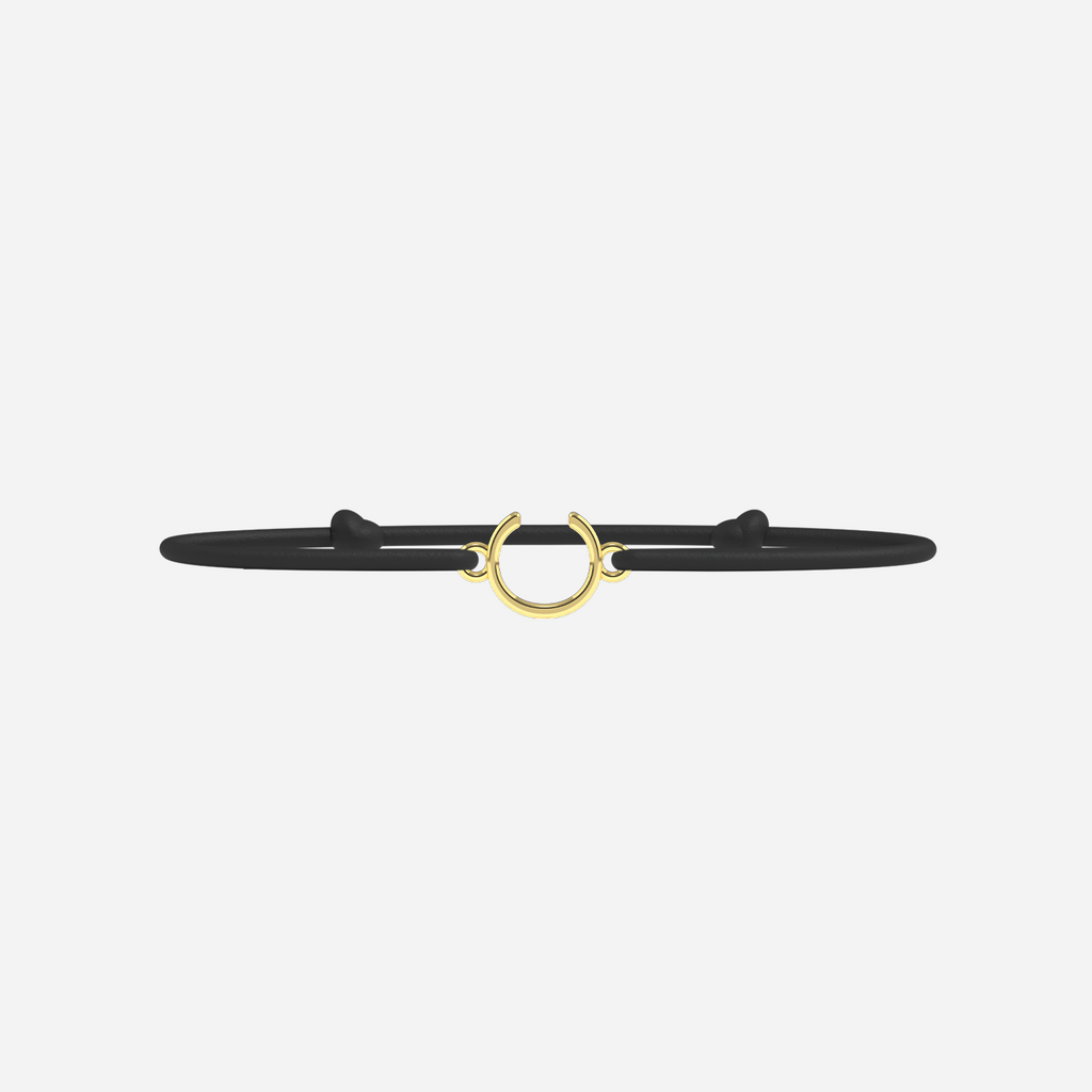 Bracelet C - Doré - Noir