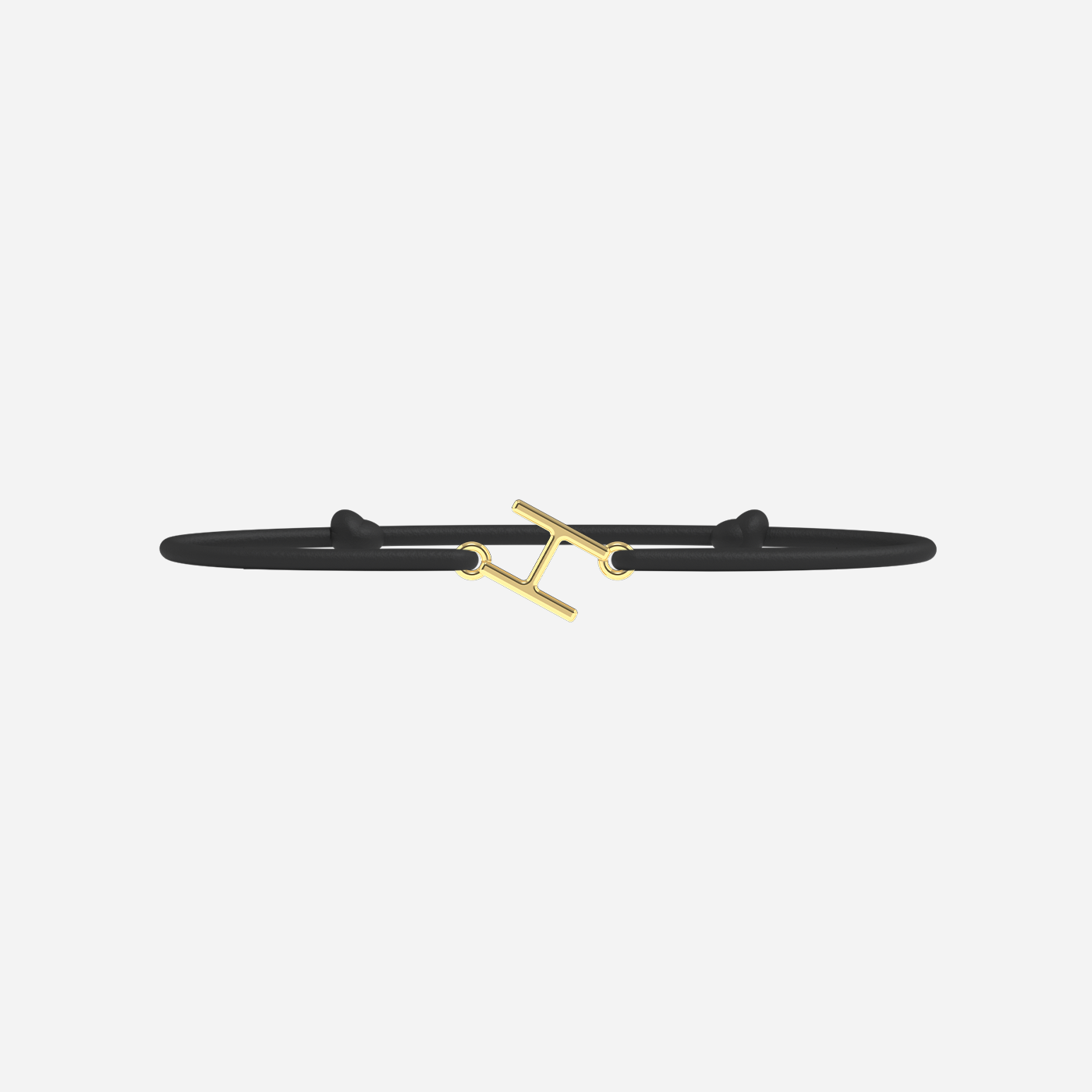 H Bracelet - Gold - Black
