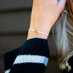 Bracelet J - Doré - Noir