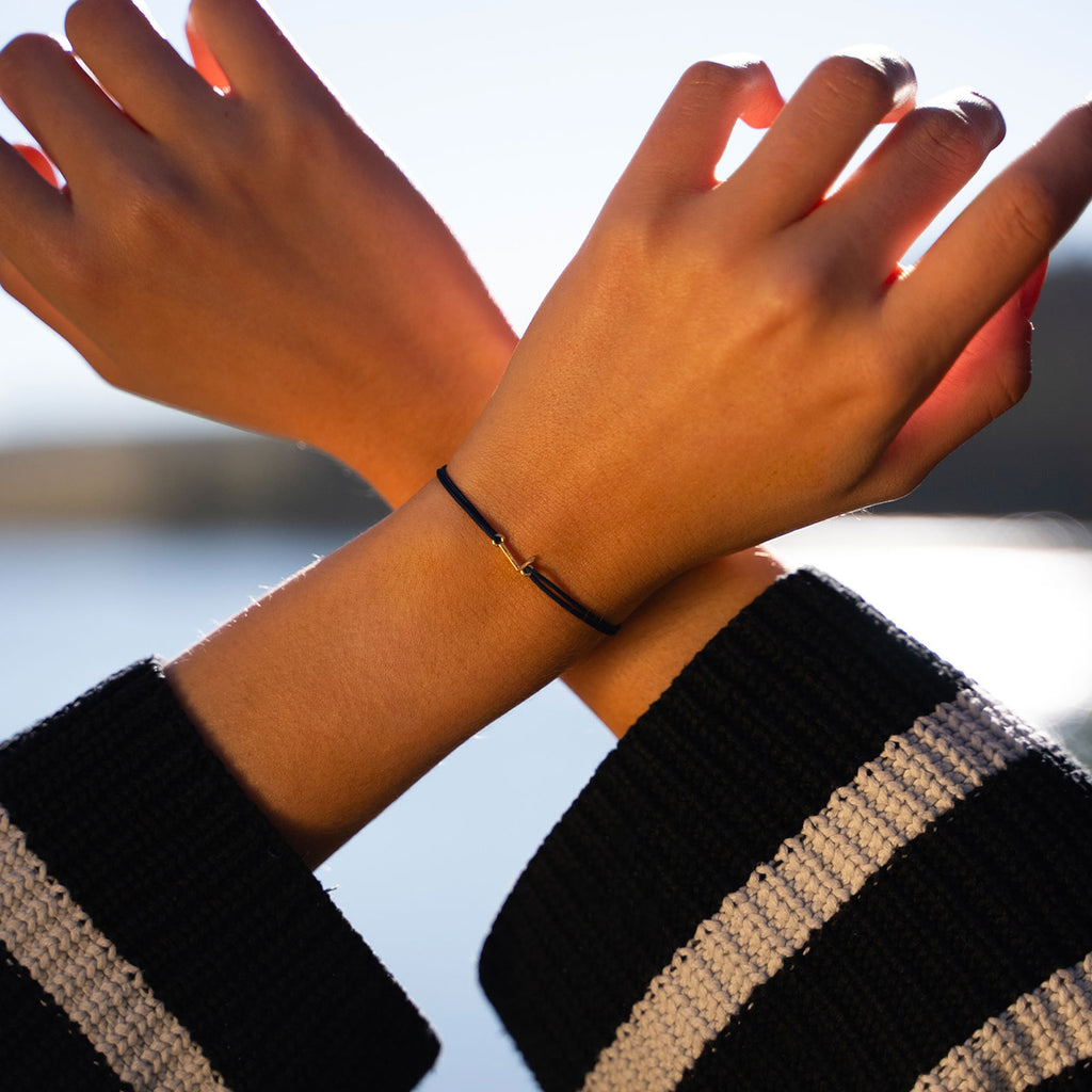 Bracelet L - Gold - Black
