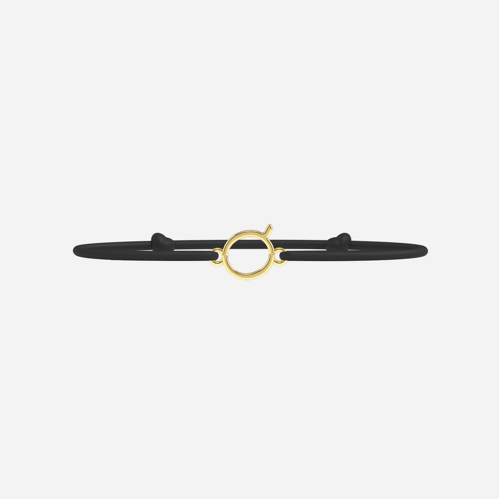 Q Bracelet - Gold - Black