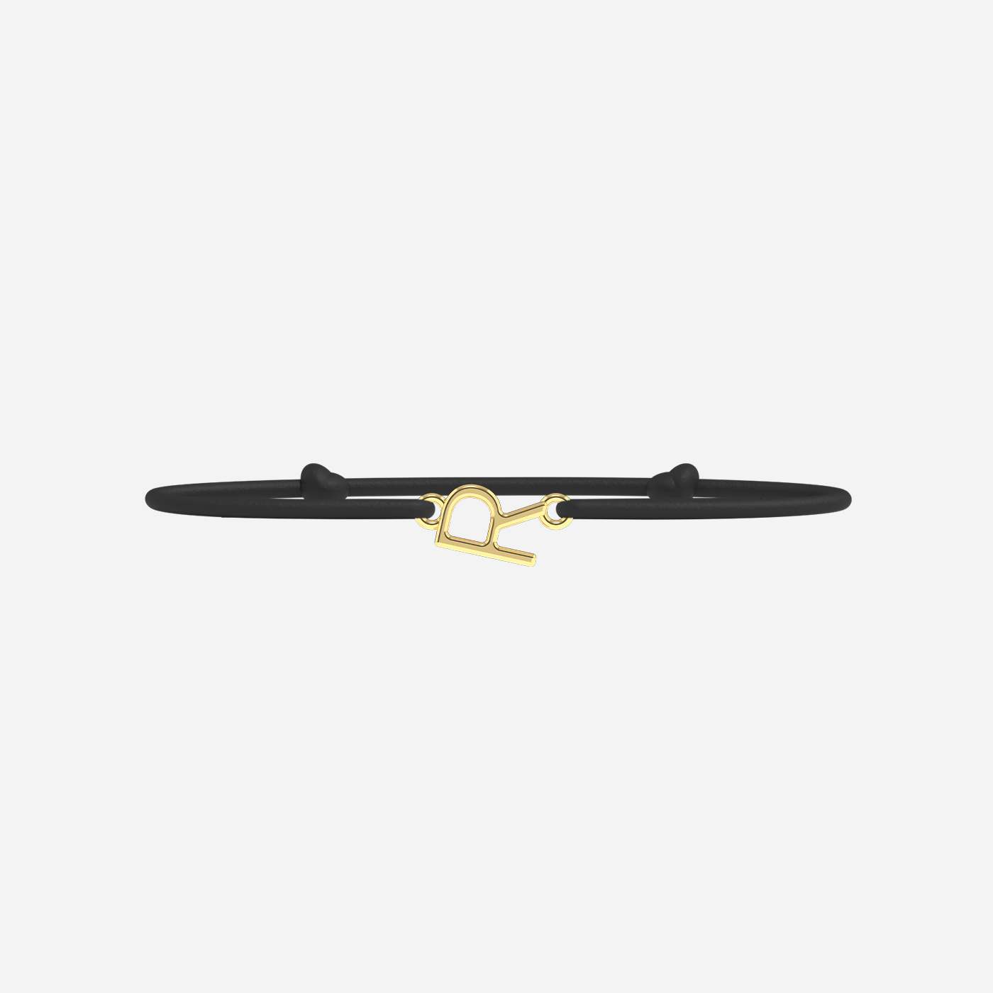 R Bracelet - Gold - Black