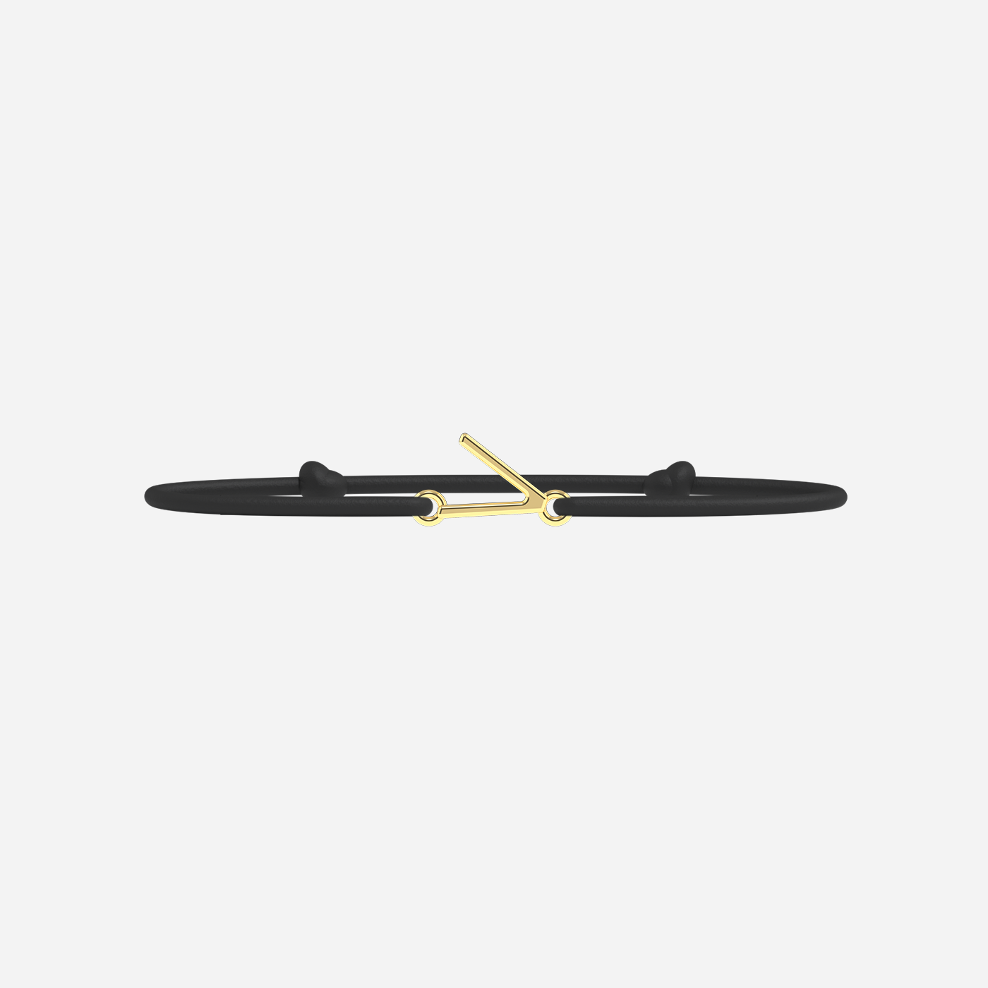 Bracelet V - Doré - Noir