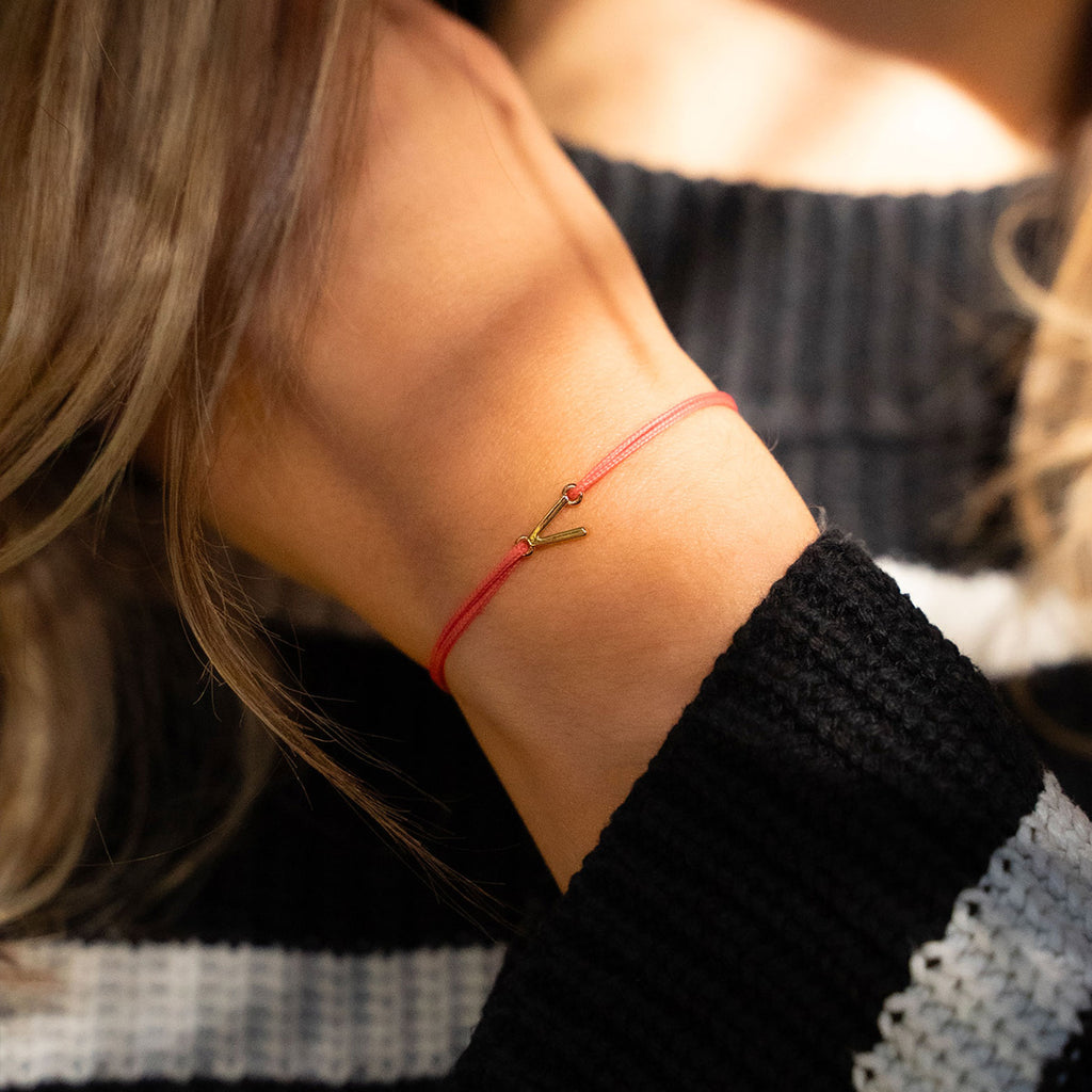 Bracelet V - Doré - Noir