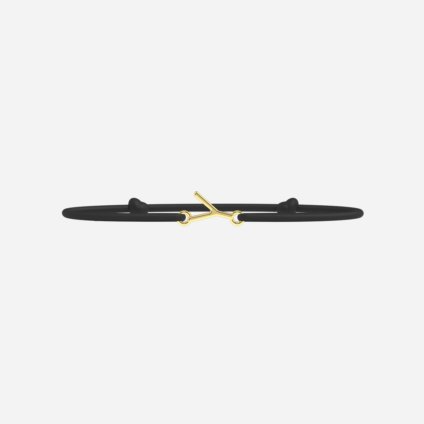 Y Bracelet - Gold - Black