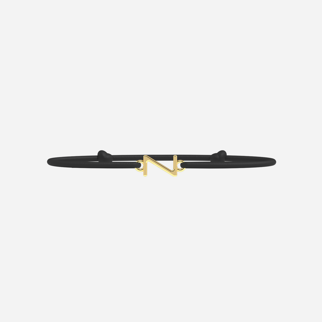 Z Bracelet - Gold - Black