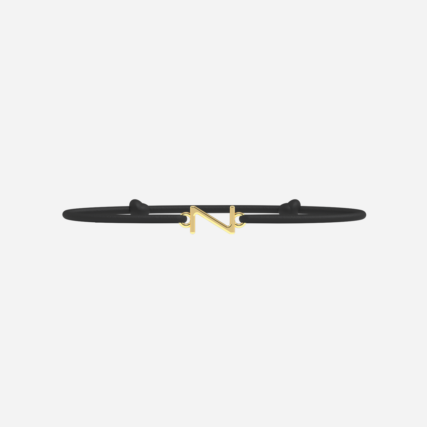Z Bracelet - Gold - Black