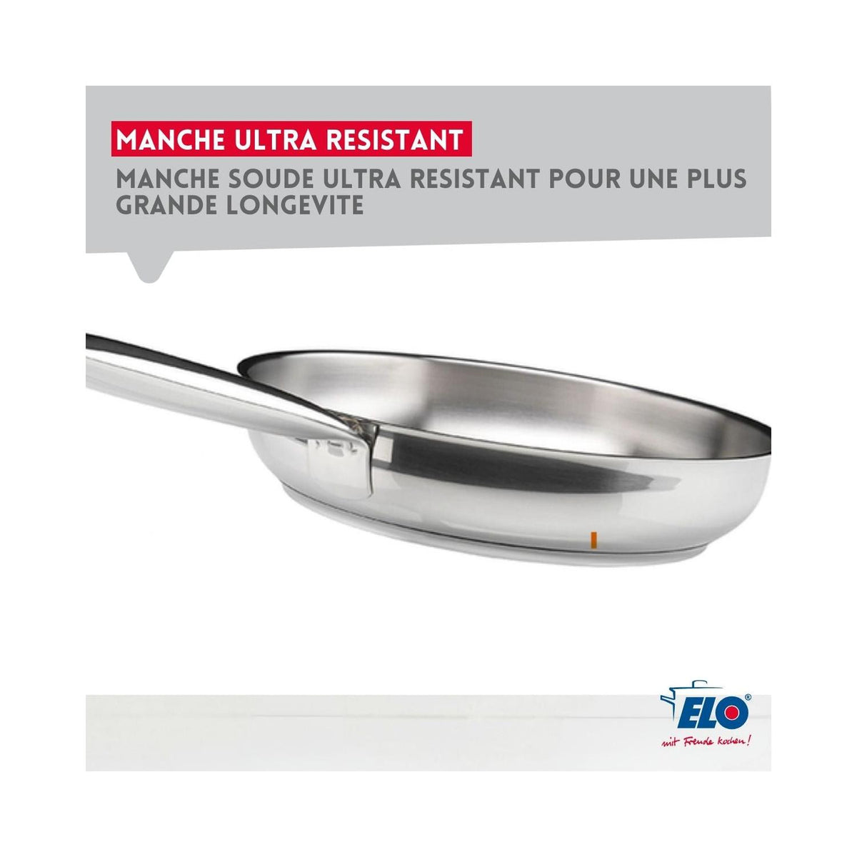 Padella In Acciaio Inox 18/10 Senza Rivestimento Elo Profi Therm - Inox