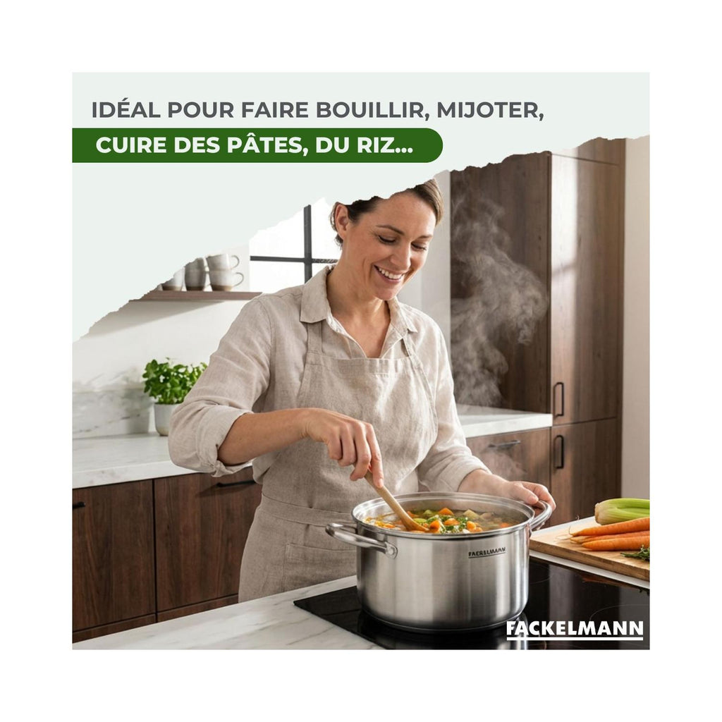 Faitout En Inox 18/10 Triply Fackelmann Vita3 - Inox