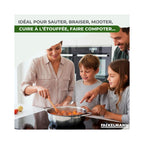 Tegame In Acciaio Inox 18/10 Triplo Strato Fackelmann Vita3 - Inox
