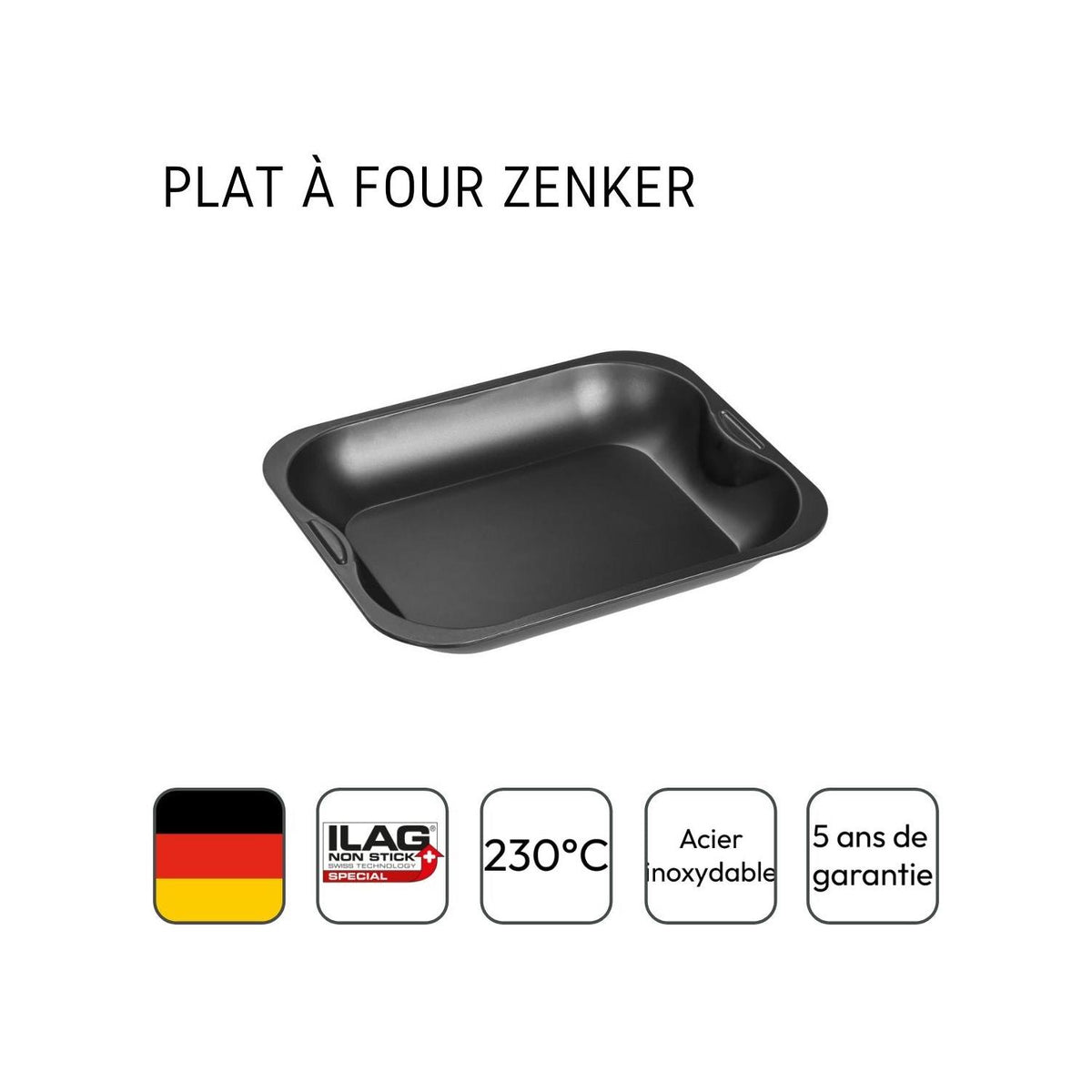 Piccola Teglia Da Forno Rettangolare Zenker Spécial Cooking - Nero