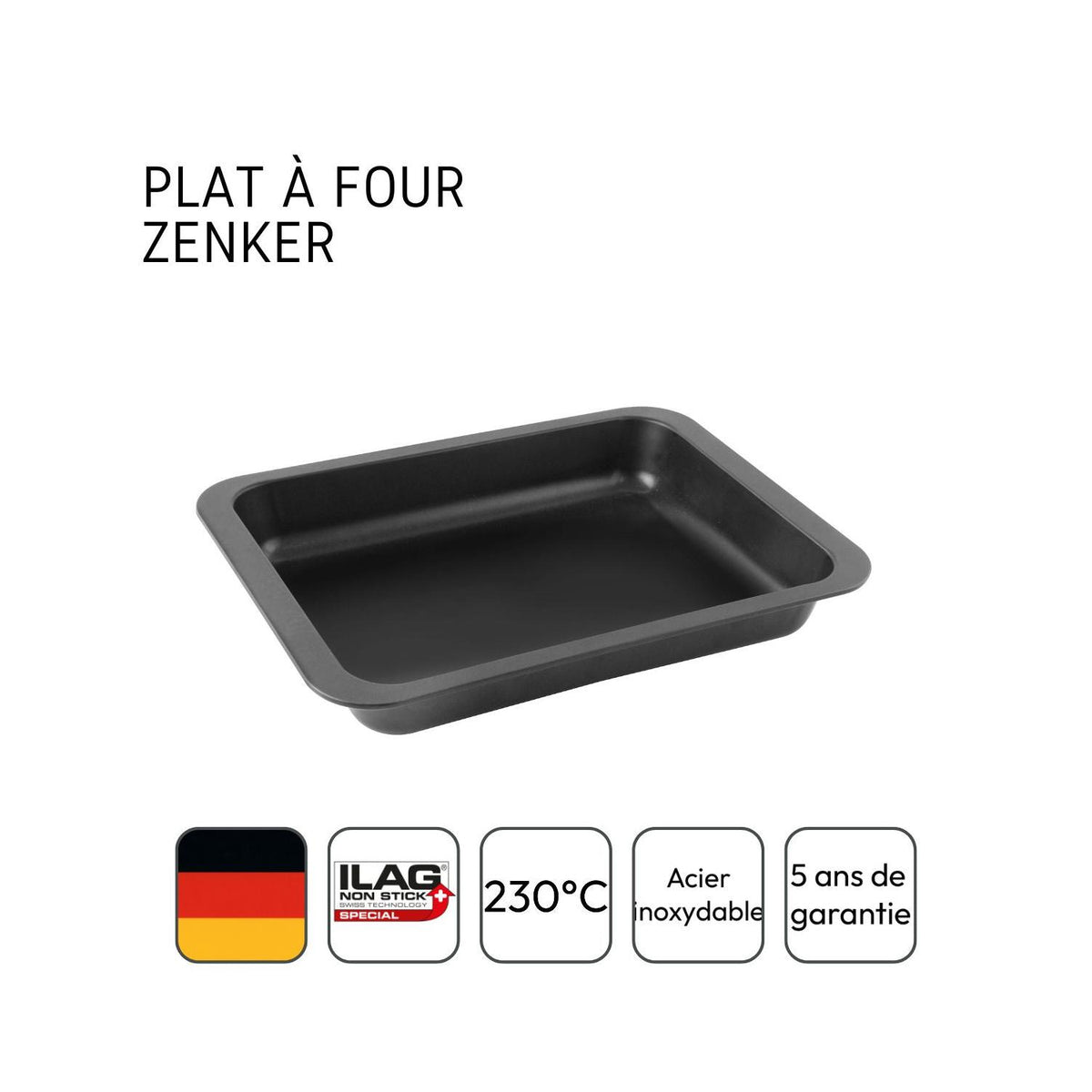 Fuente De Horno Rectangular Zenker Spécial Cooking - Negro