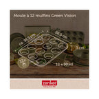 Moule À Muffins 12 Empreintes Zenker Green Vision - Vert