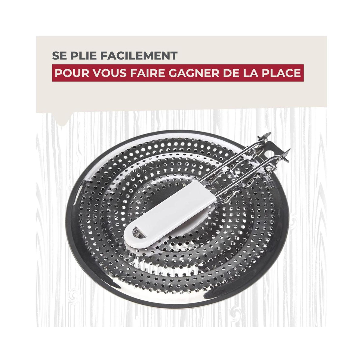 Set Di 2 Spargifiamma Per Piano Cottura A Gas Fackelmann - Bianco/Inox