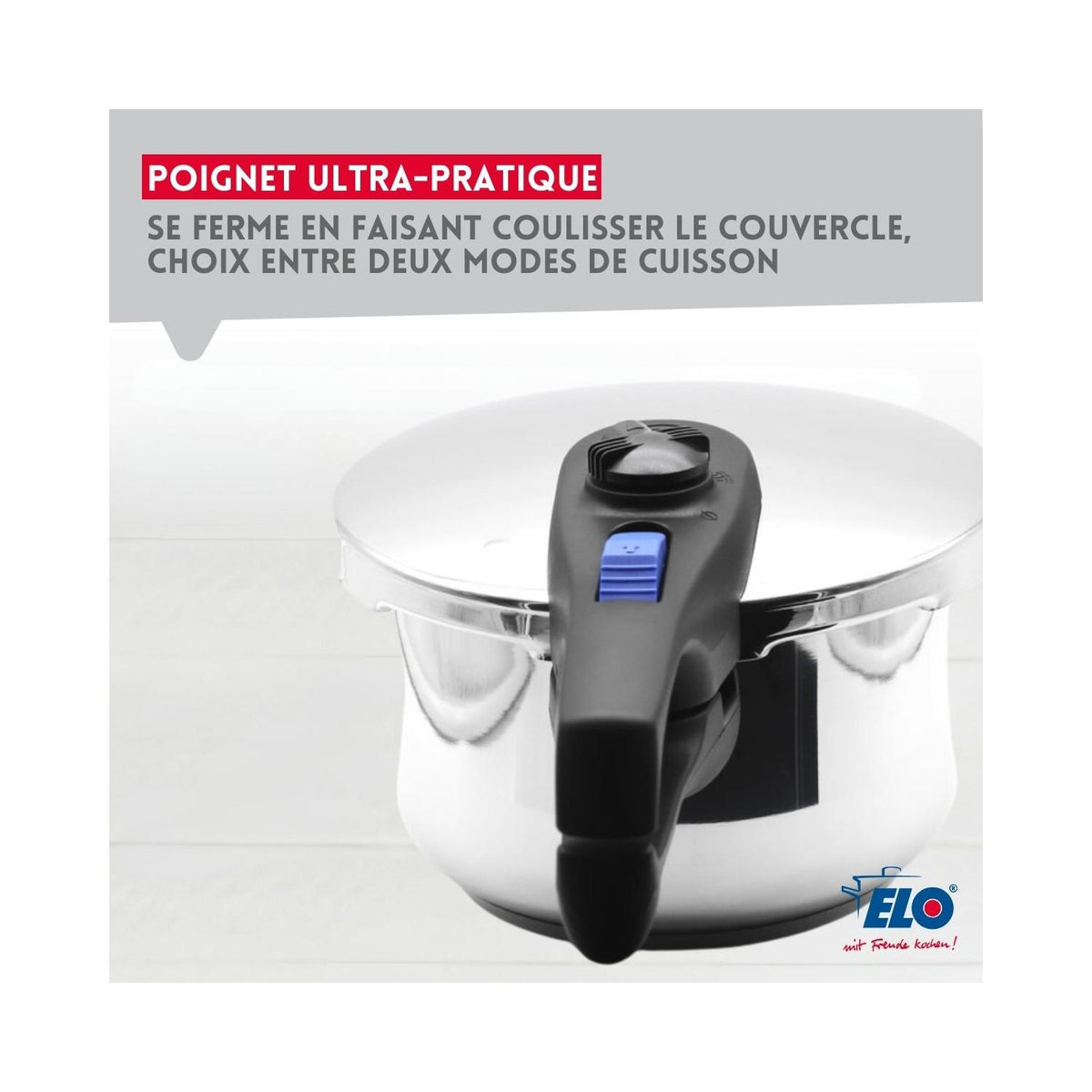 Autocuiseur Elo Praktika - Noir/Inox