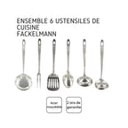 Juego De Utensilios De Cocina 6 Piezas Acero Inoxidable Fackelmann Oxford - Acero Inoxidable