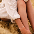 Pulsera U - Bañada en Plata - Negro