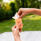 étui à mouchoirs en tissu lavables orange