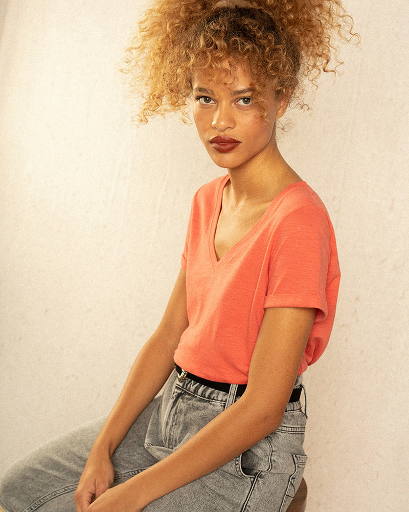 T-Shirt Intemporel - Peche