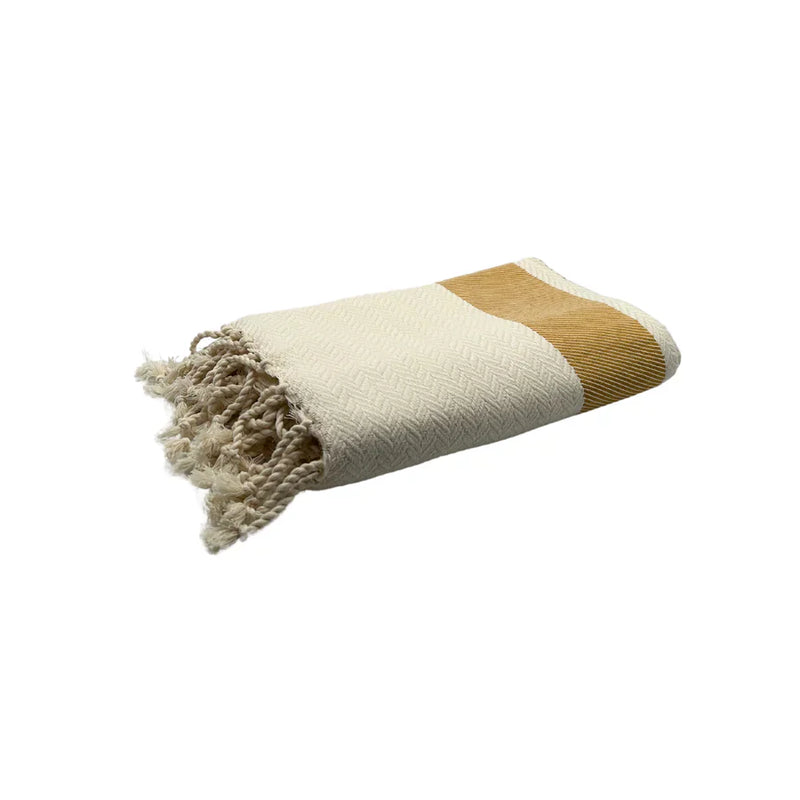 Fouta Ipanema Mustard yellow - 100 x 200 cm | Beach Towel