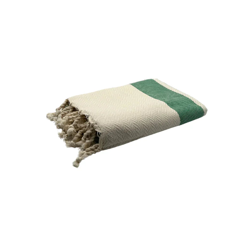 Fouta Ipanema Emerald green - 100 x 200 cm | Beach Towel