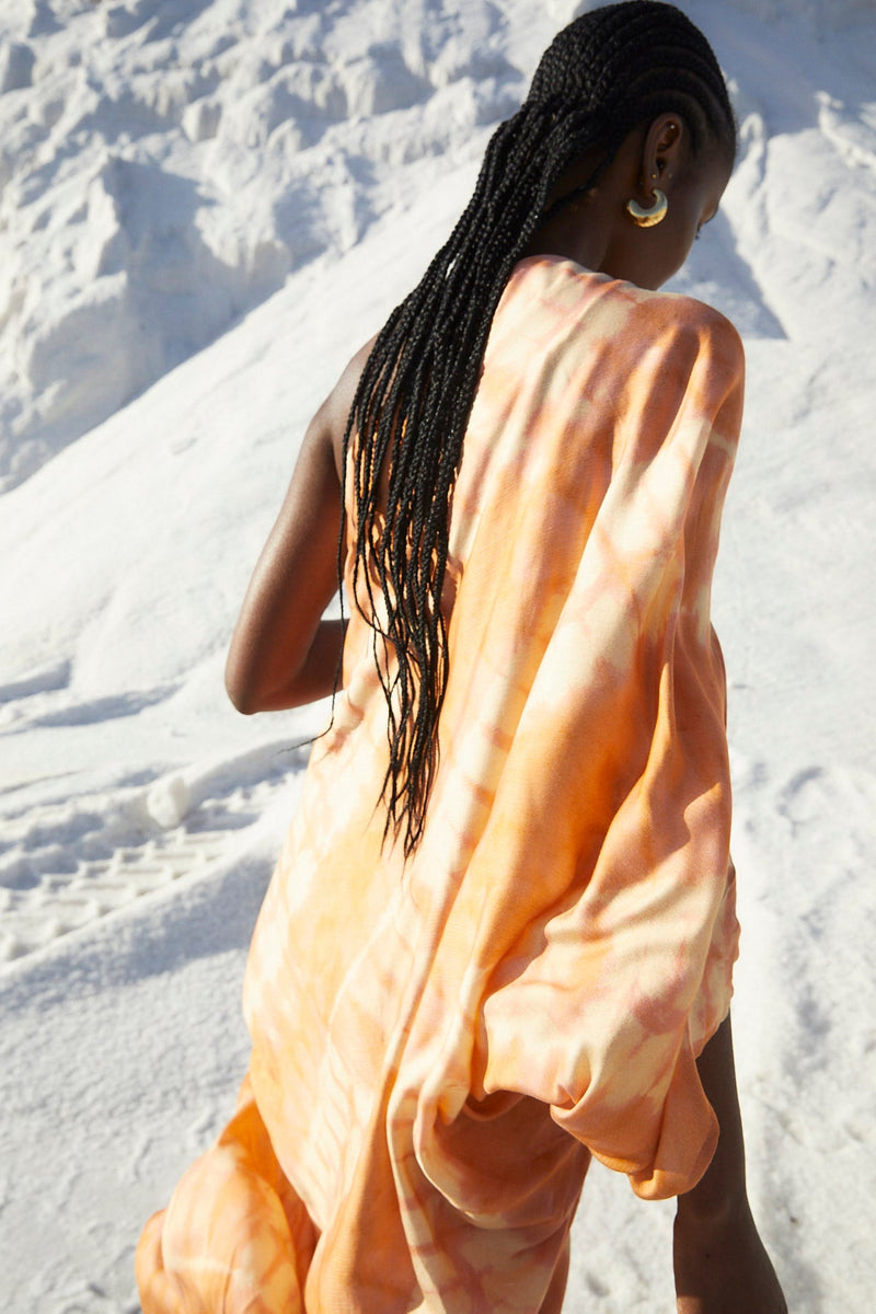 Robe Tunique Longue Délavé Nude