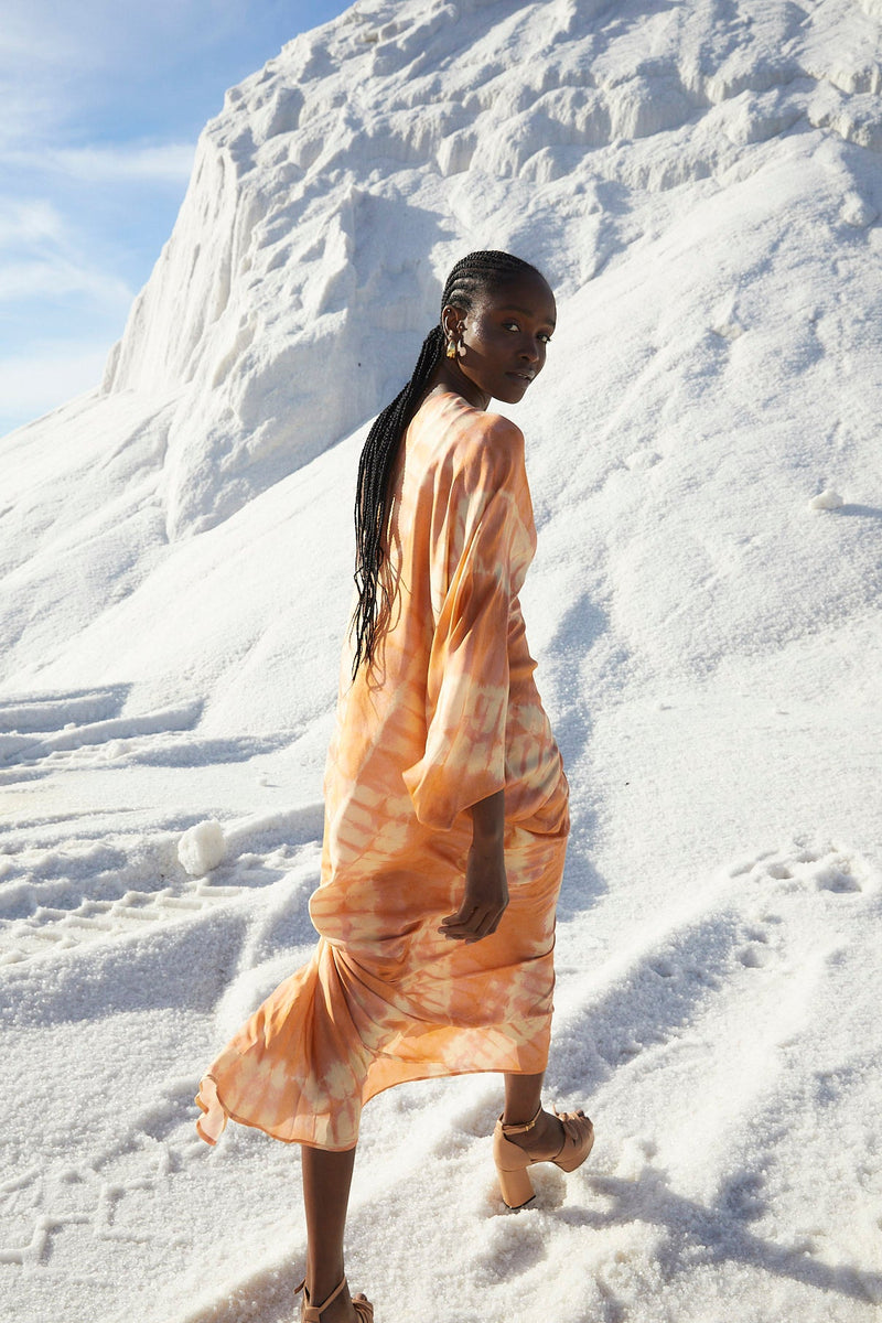 Robe Tunique Longue Délavé Nude