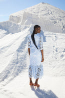 Robe Leyre Découpé Bleu
