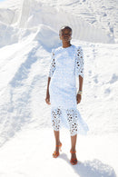 Robe Leyre Découpé Bleu