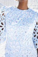 Robe Leyre Découpé Bleu