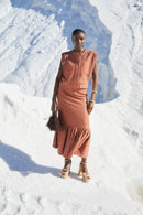 Jupe Indienne Tweed Camel