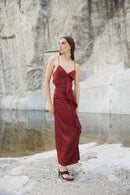 Robe Virt Satin Sienne