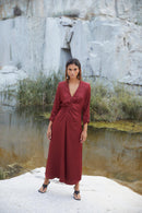 Robe Fernanda Satin Sienne