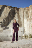 Tunique Nicol Satin Aubergine
