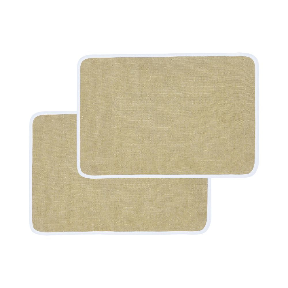 Set of 2 Washed Linen Placemats